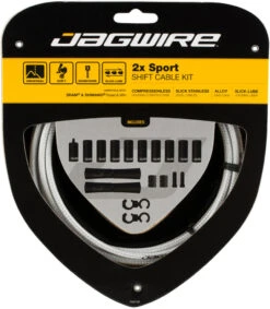 JAGWIRE 2X Sport Schaltzugset -Fahrradzubehör Rabatt 319253